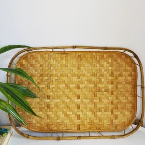 Vintage Bamboo Serving Tray